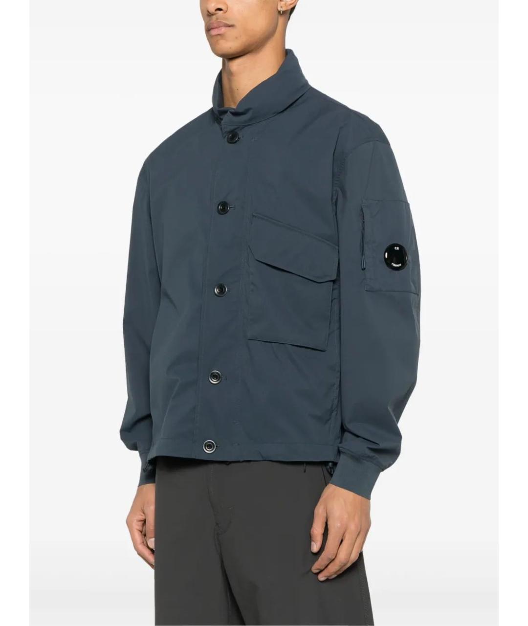 CP COMPANY Синяя полиэстеровая куртка, фото 3