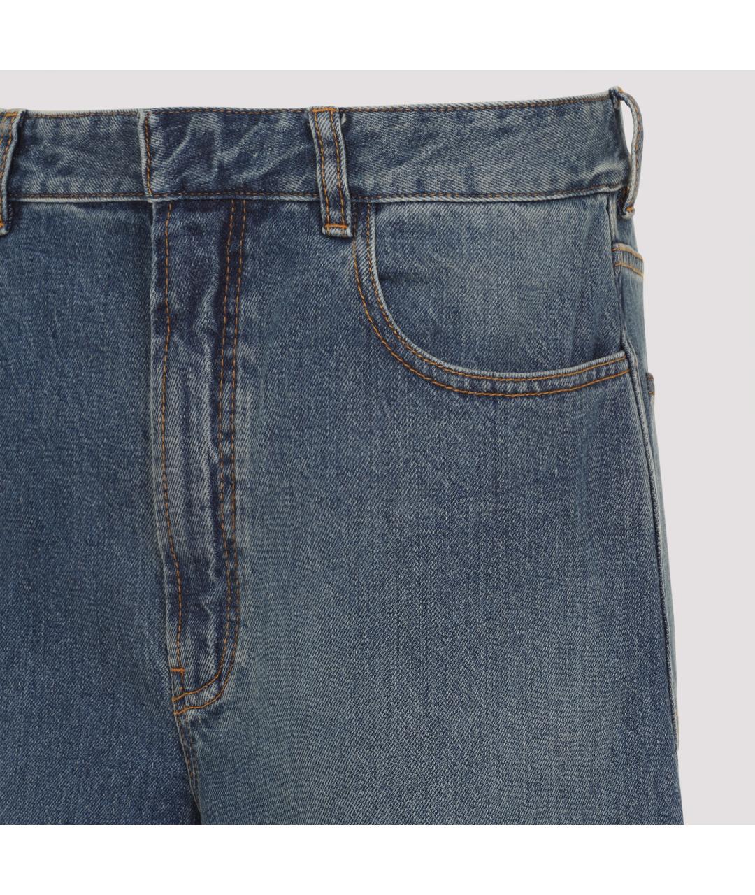 ALAIA Синие хлопковые прямые джинсы, фото 3