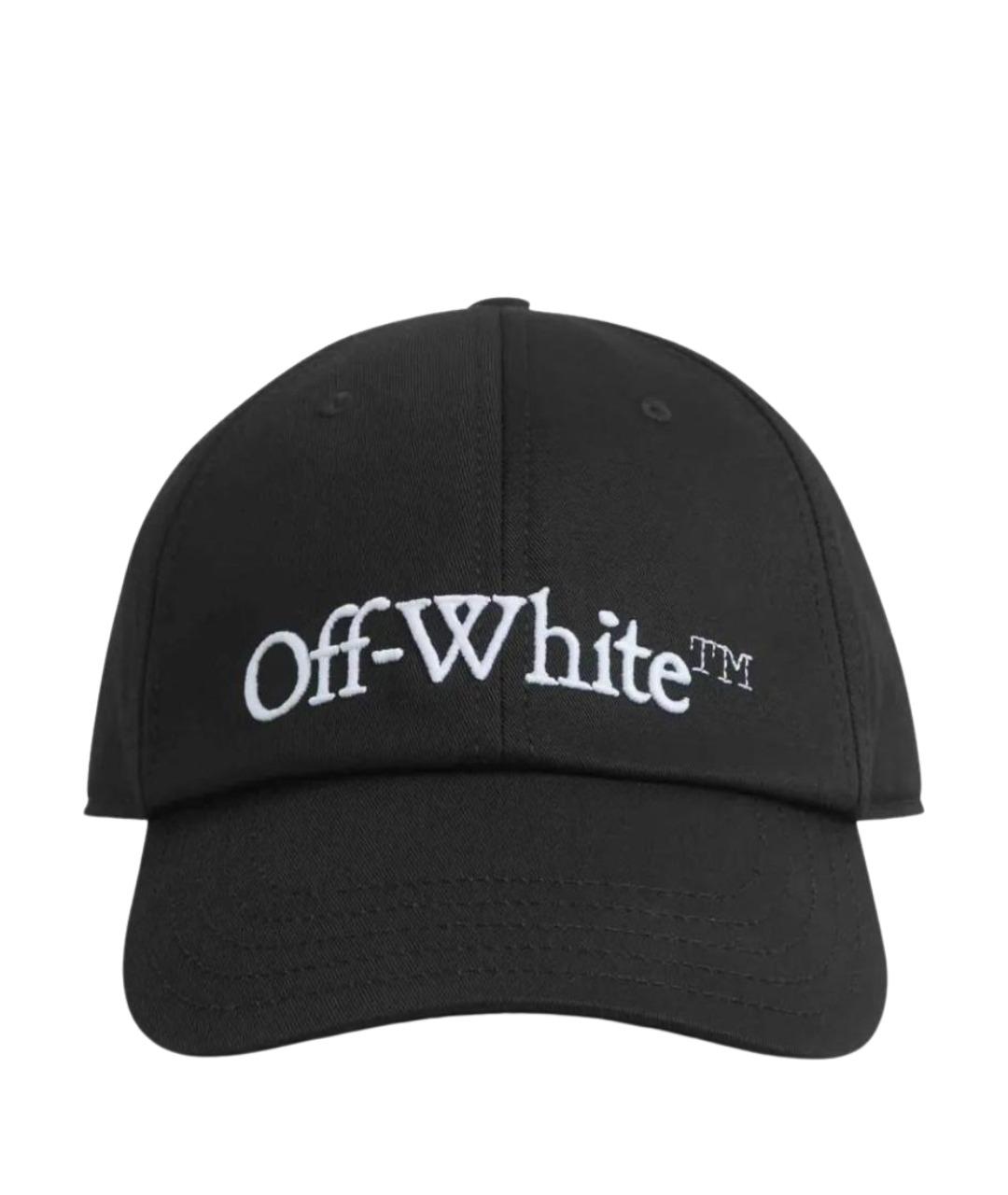 OFF-WHITE Черная хлопковая кепка/бейсболка, фото 1