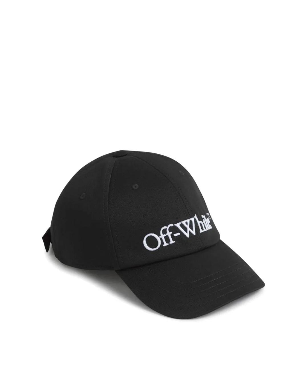 OFF-WHITE Черная хлопковая кепка/бейсболка, фото 2