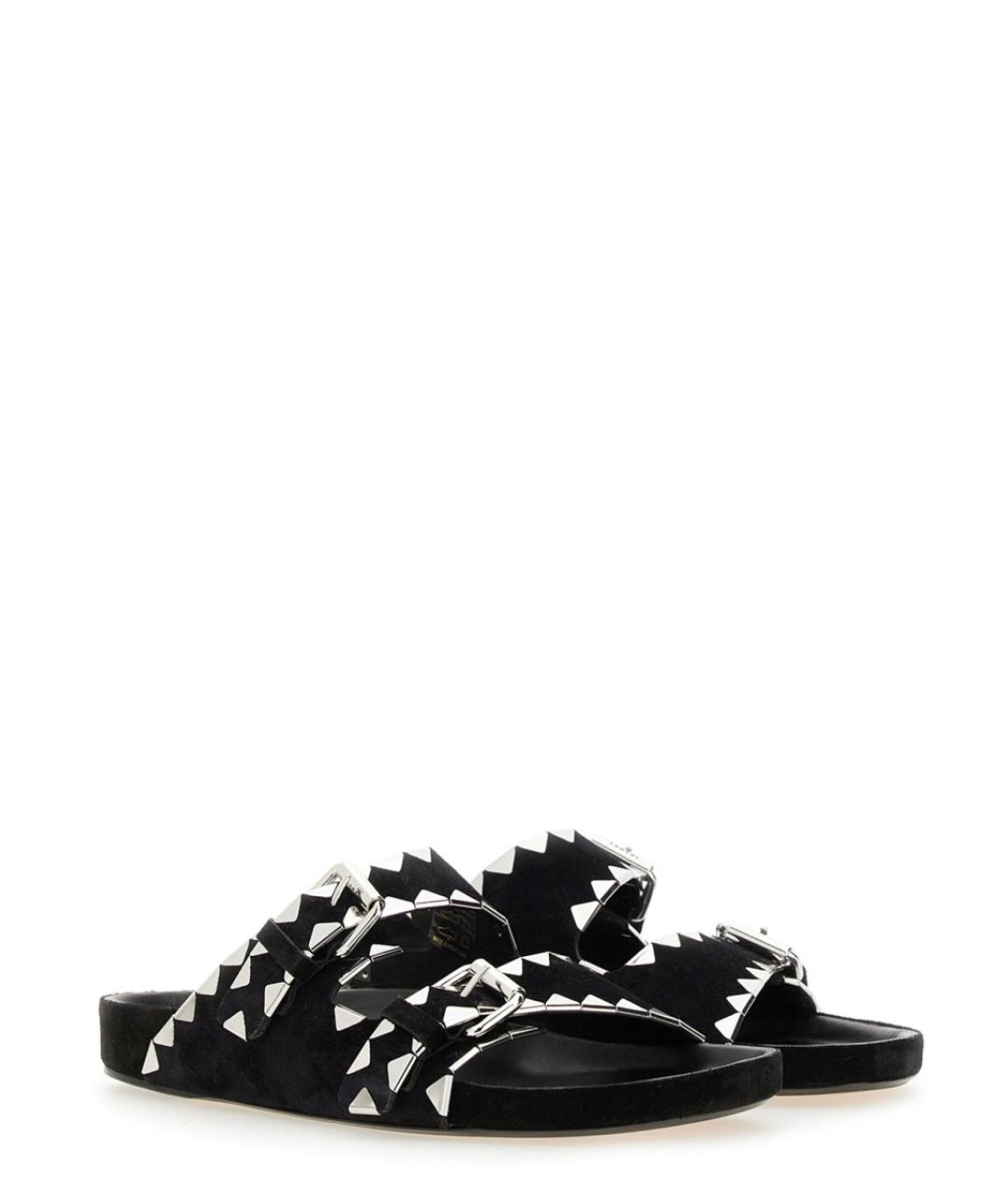 ISABEL MARANT Черные кожаные сандалии, фото 2