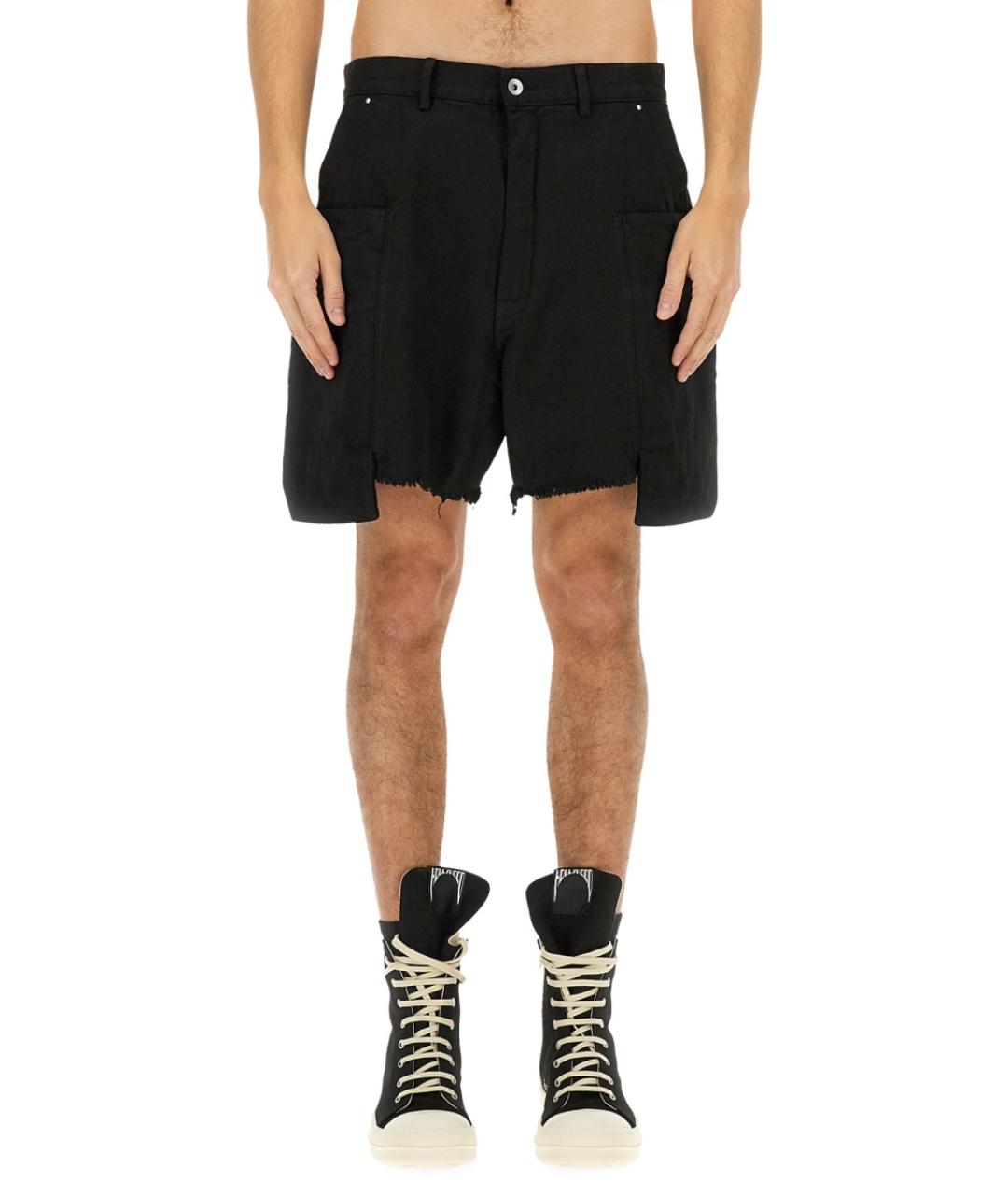 RICK OWENS DRKSHDW Черные хлопковые шорты, фото 5