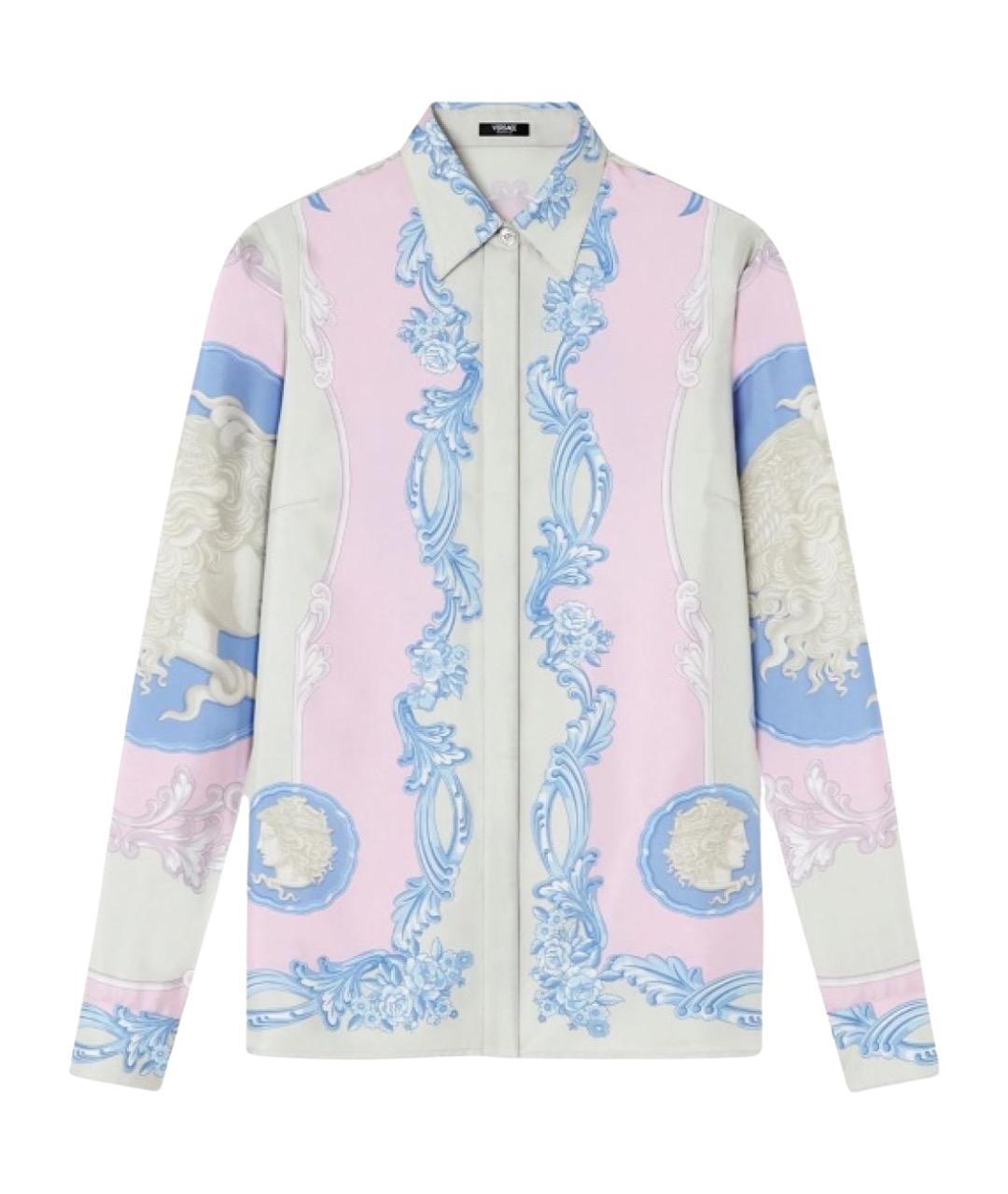 VERSACE Розовая шелковая рубашка, фото 1