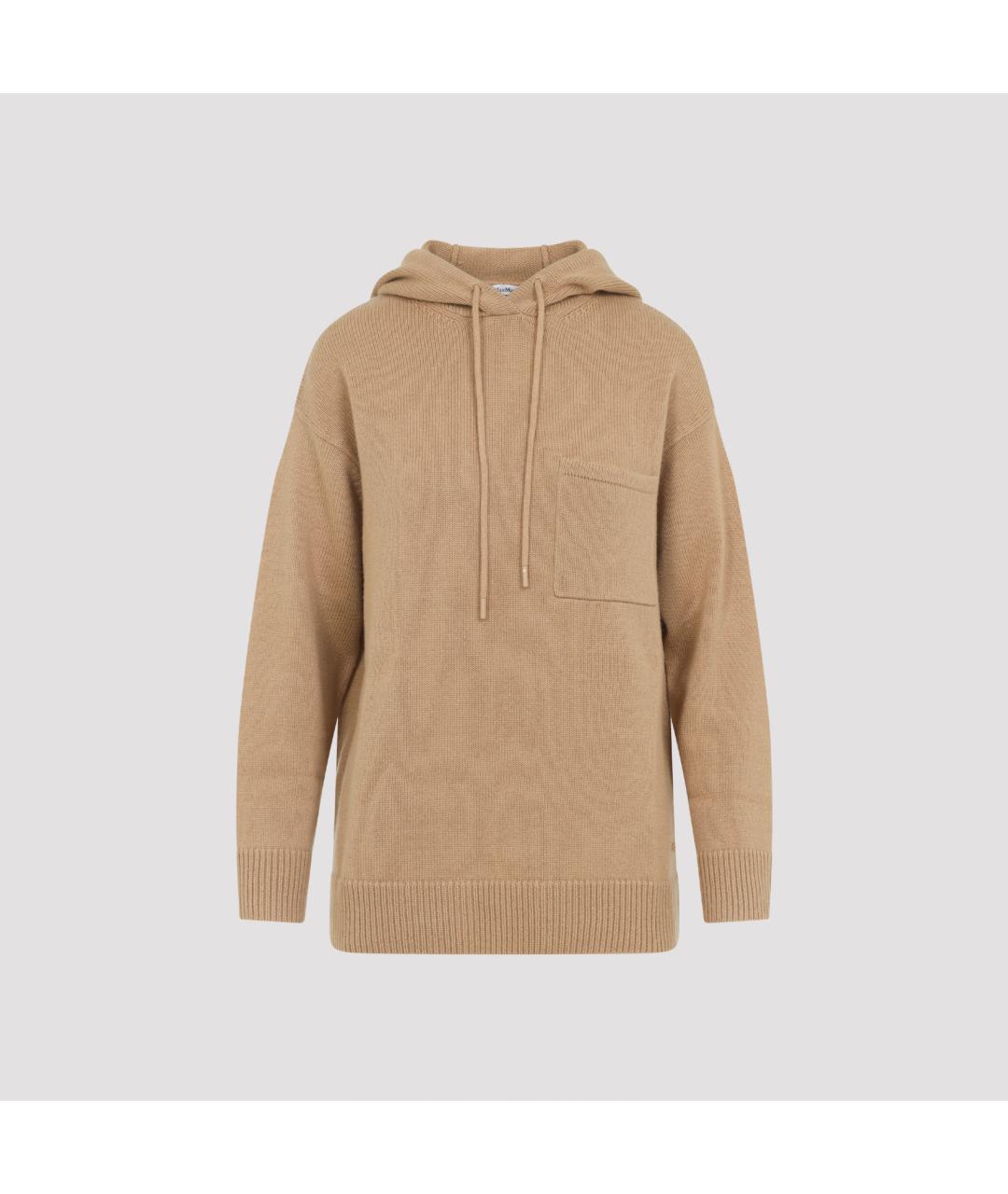 MAX MARA Бежевый кашемировый джемпер / свитер, фото 2