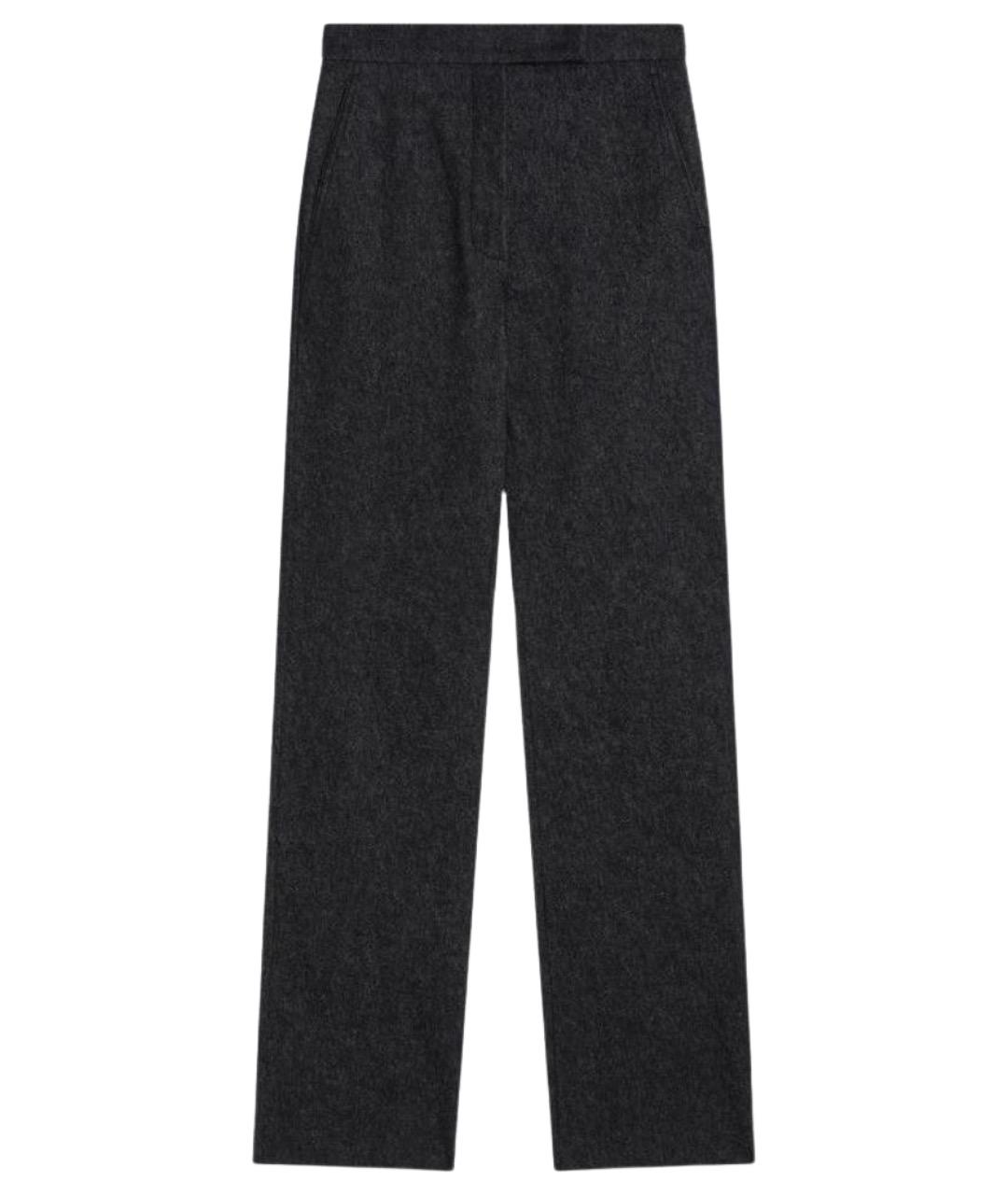 MAX MARA Синие хлопковые прямые брюки, фото 1