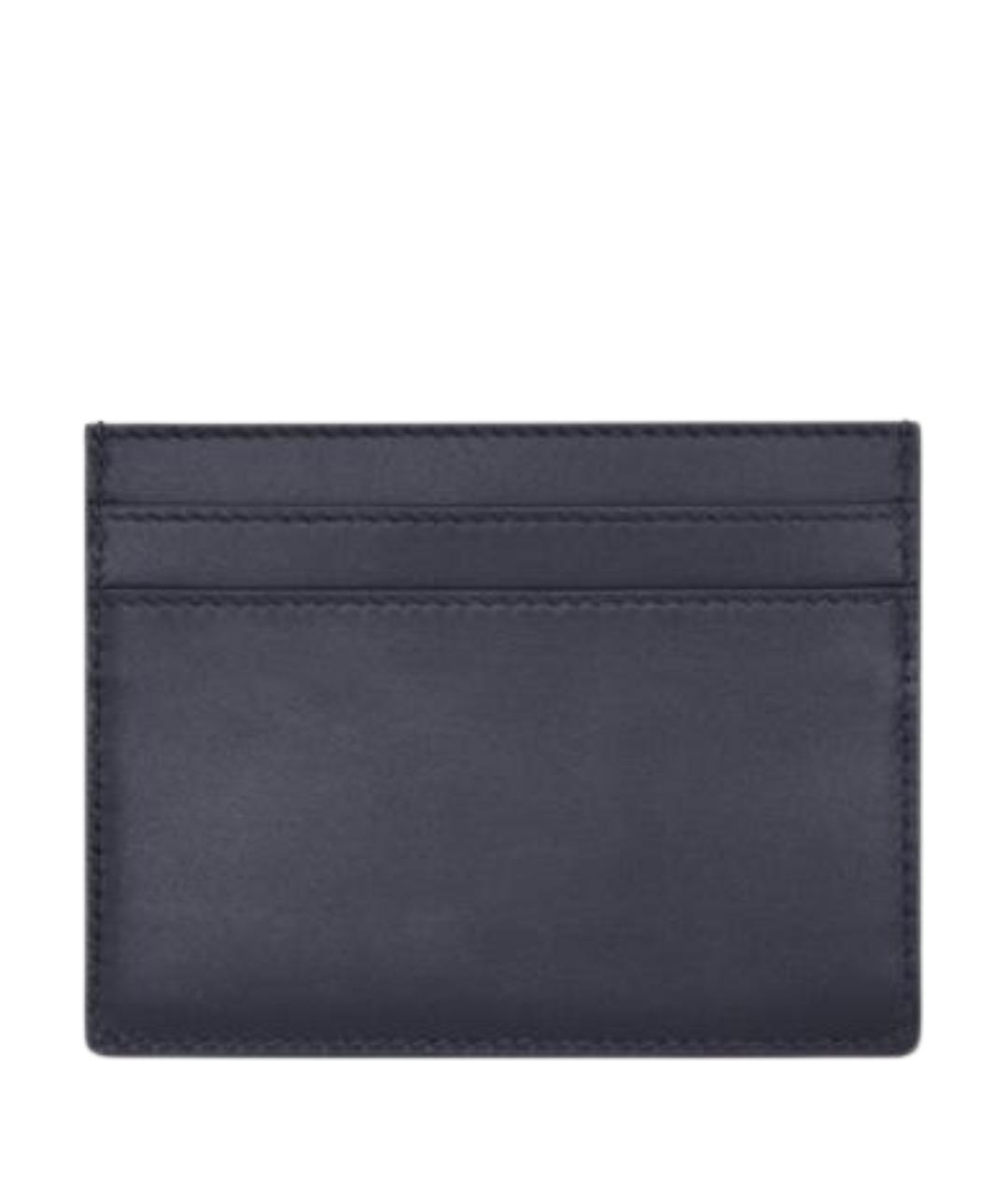 SAINT LAURENT Синий кожаный кардхолдер, фото 2