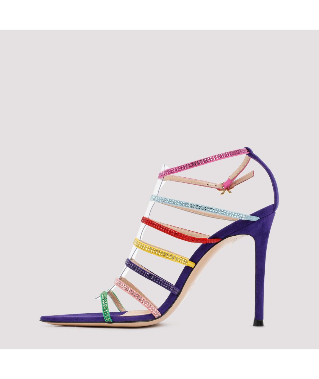 GIANVITO ROSSI Мульти кожаные босоножки, фото 3