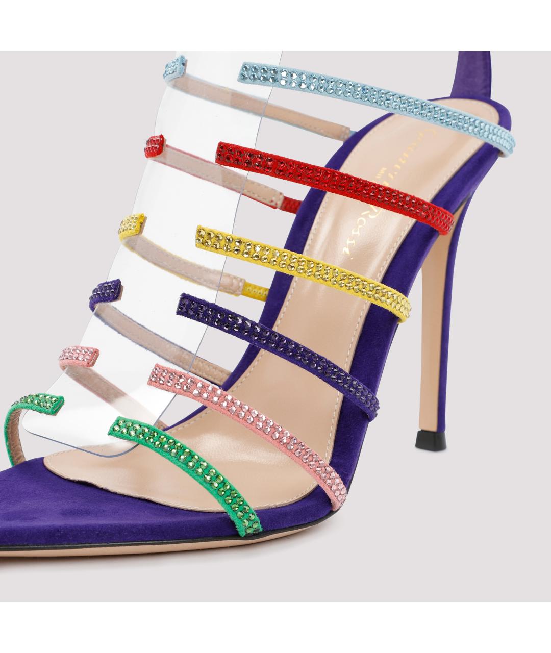 GIANVITO ROSSI Мульти кожаные босоножки, фото 5