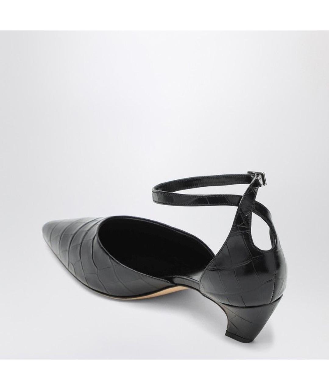 LE MONDE BERYL Черные кожаные туфли, фото 3