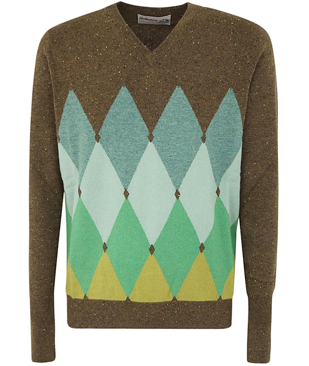 BALLANTYNE Зеленый кашемировый джемпер / свитер, фото 1