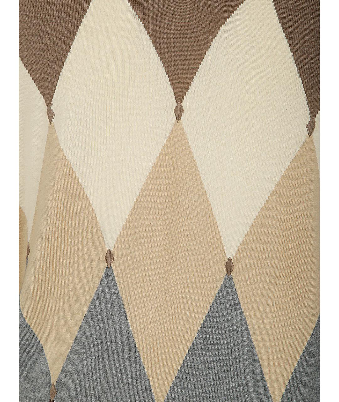 BALLANTYNE Коричневый кашемировый джемпер / свитер, фото 3