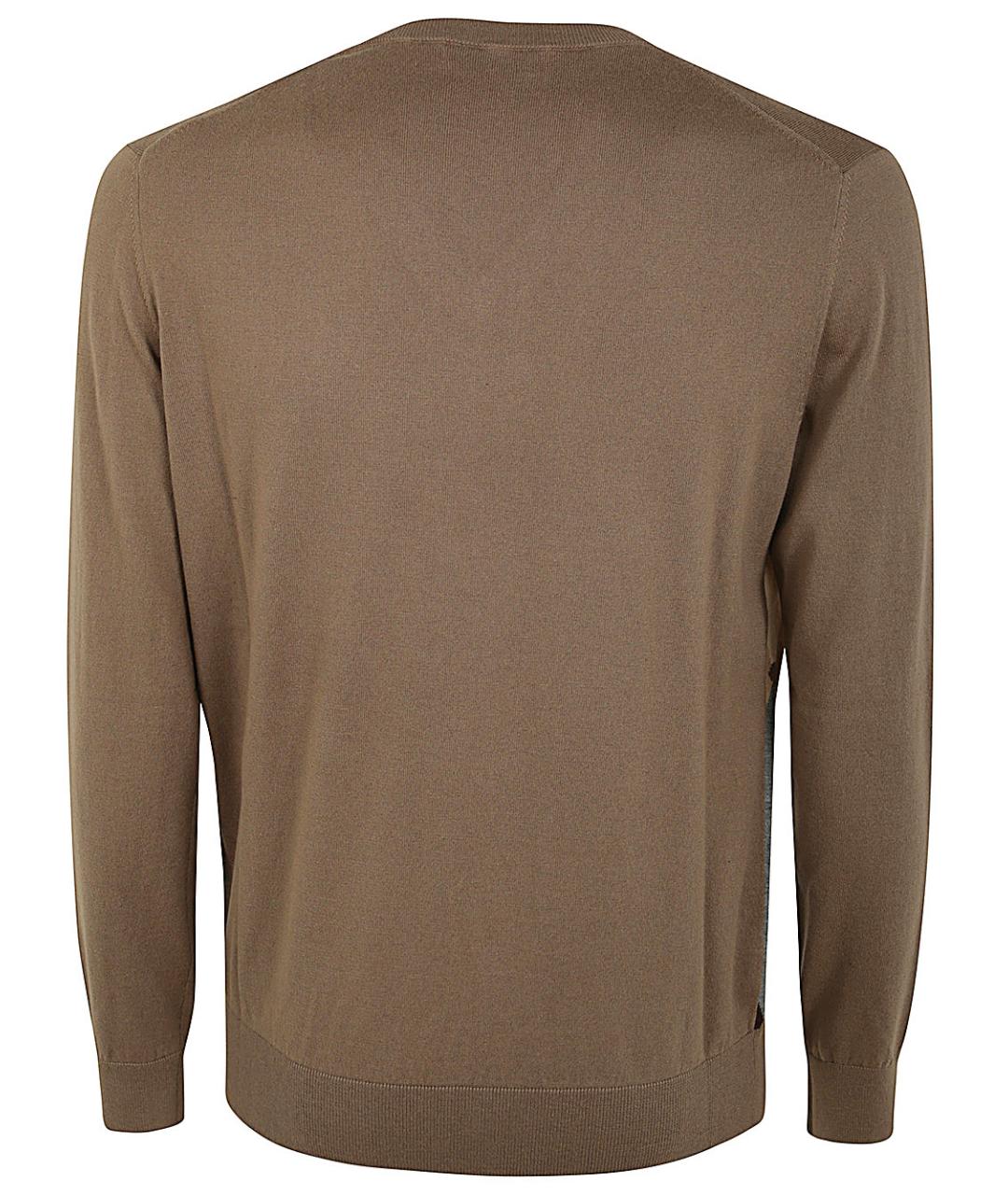 BALLANTYNE Коричневый кашемировый джемпер / свитер, фото 2