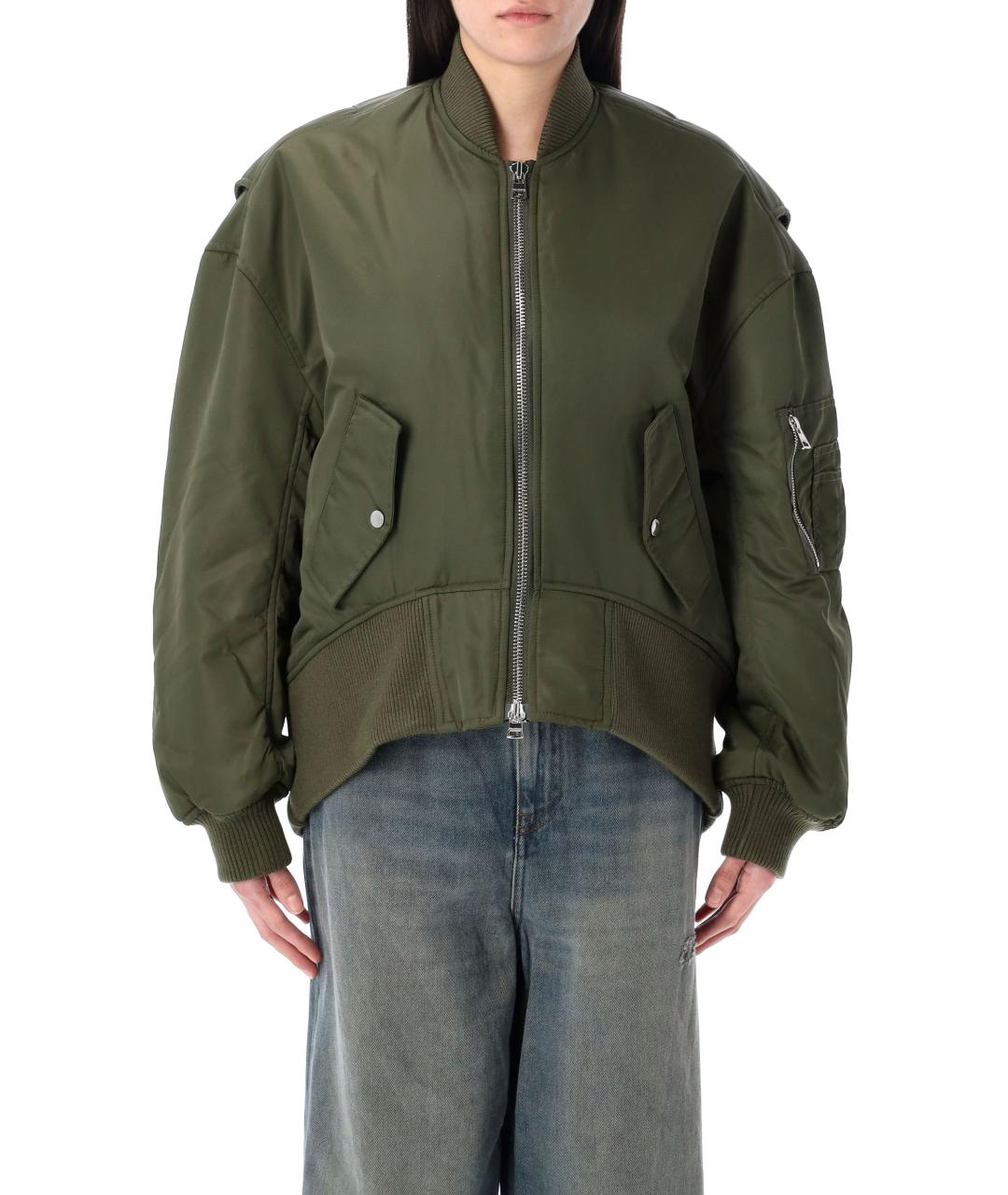 J.W.ANDERSON Хаки полиамидовая куртка, фото 2