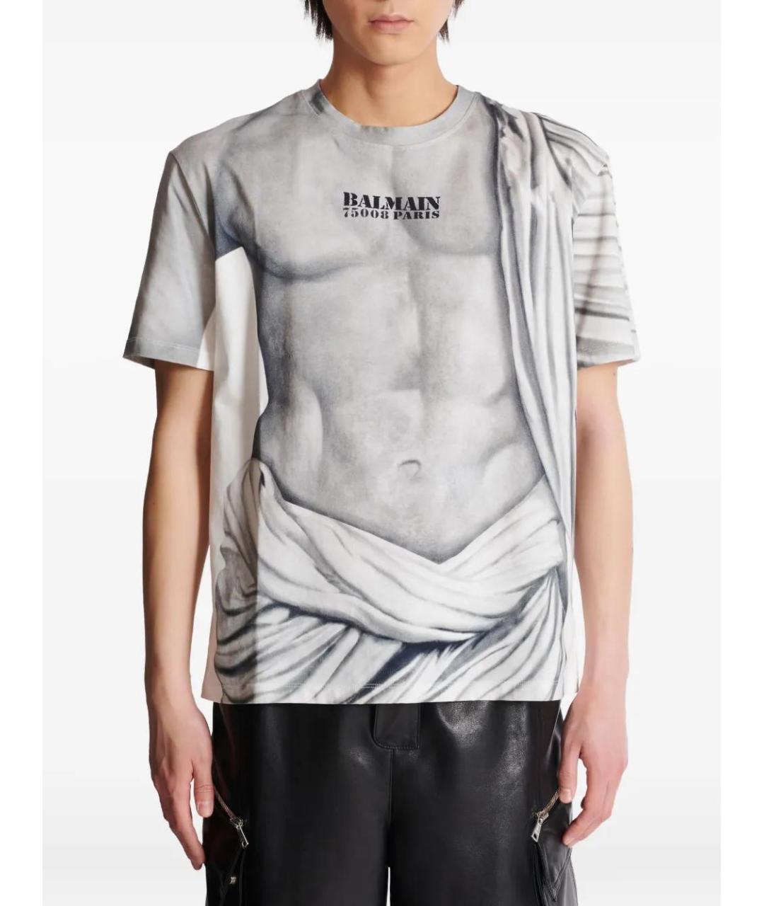 BALMAIN Мульти хлопковая футболка, фото 3