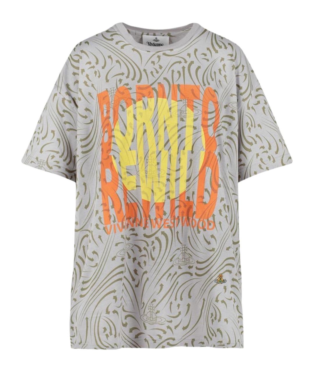 VIVIENNE WESTWOOD Мульти хлопковая футболка, фото 1