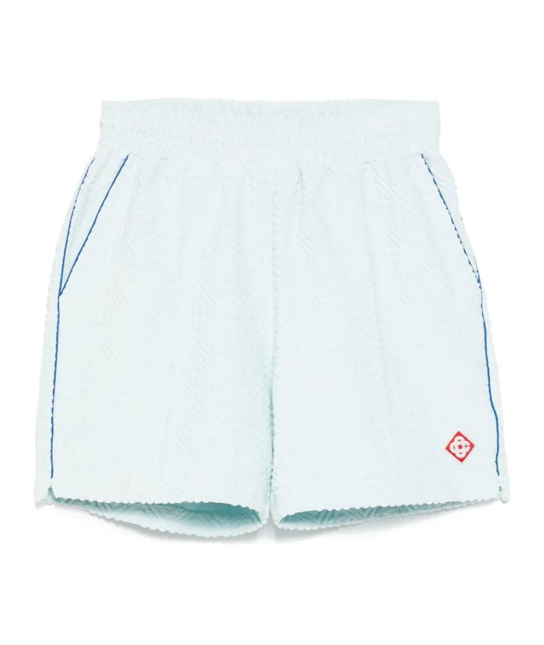 CASABLANCA Голубые хлопковые шорты, фото 1