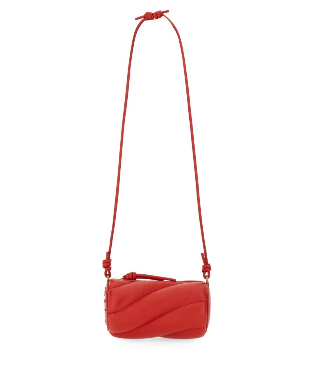 FIORUCCI Красная кожаная сумка через плечо, фото 4