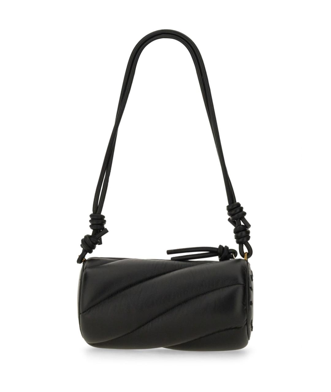 FIORUCCI Черная кожаная сумка через плечо, фото 3