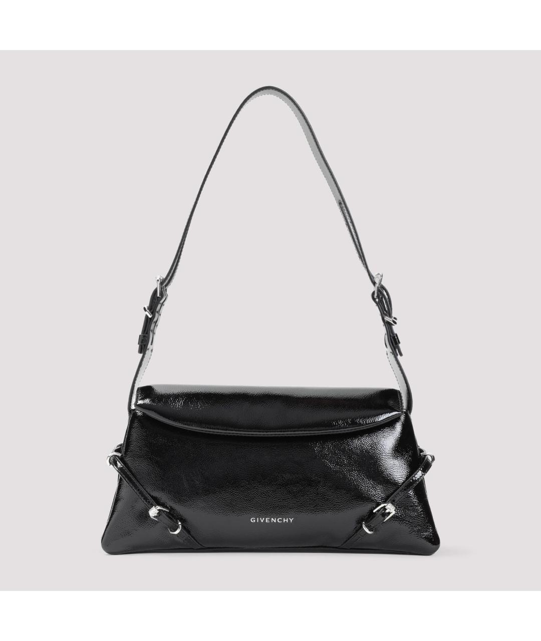 GIVENCHY Черная сумка через плечо из лакированной кожи, фото 2