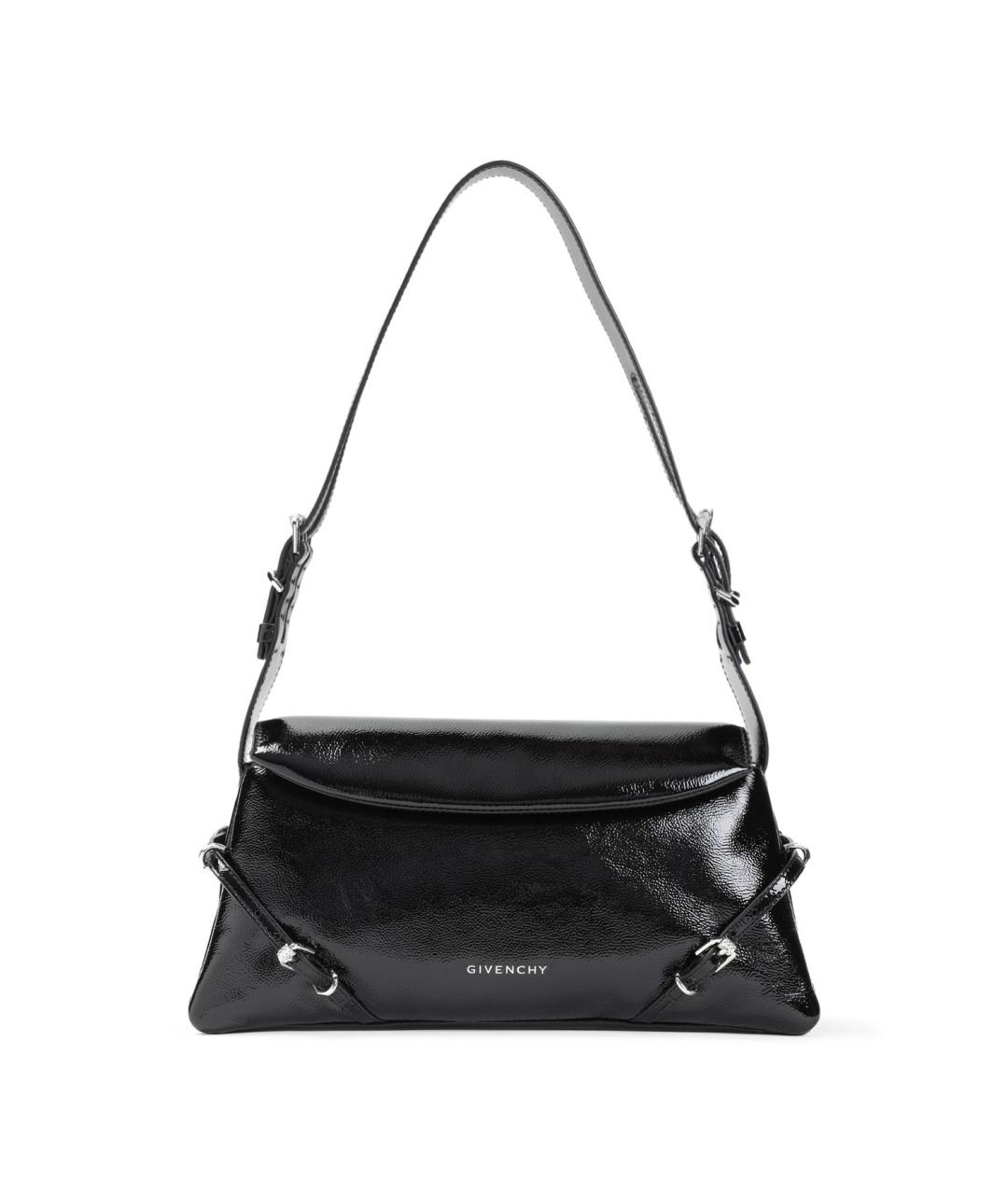 GIVENCHY Черная сумка через плечо из лакированной кожи, фото 1