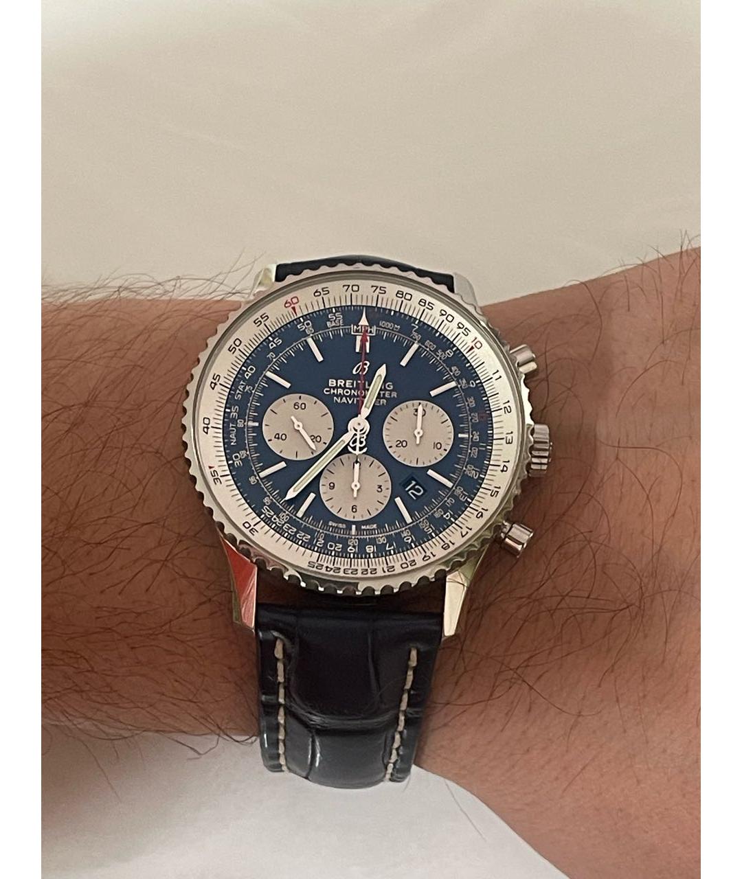 BREITLING Темно-синие часы, фото 5