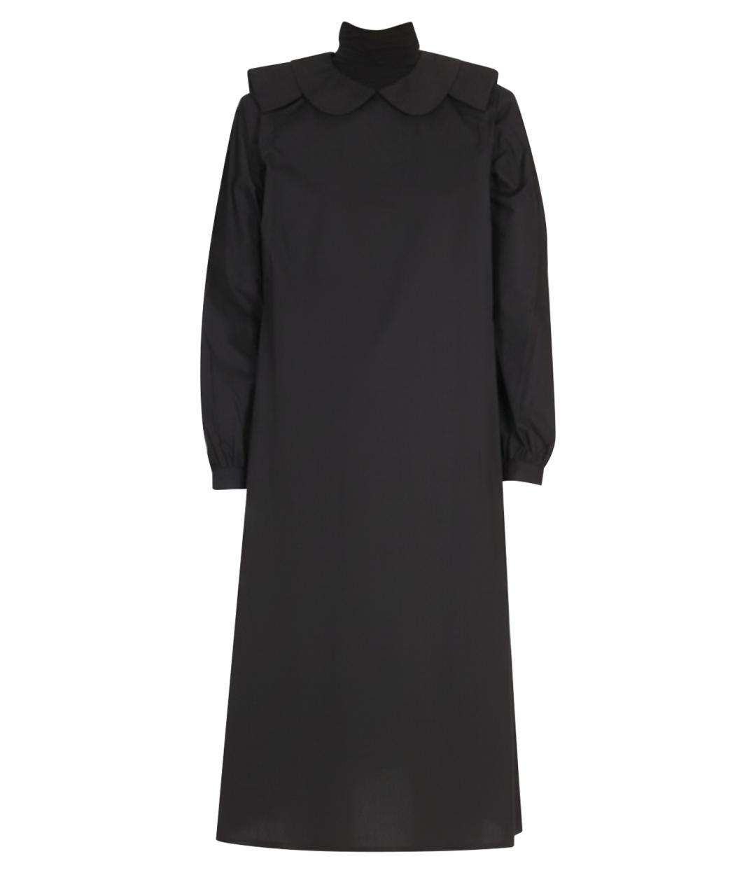 RAF SIMONS Черное хлопковое повседневное платье, фото 1