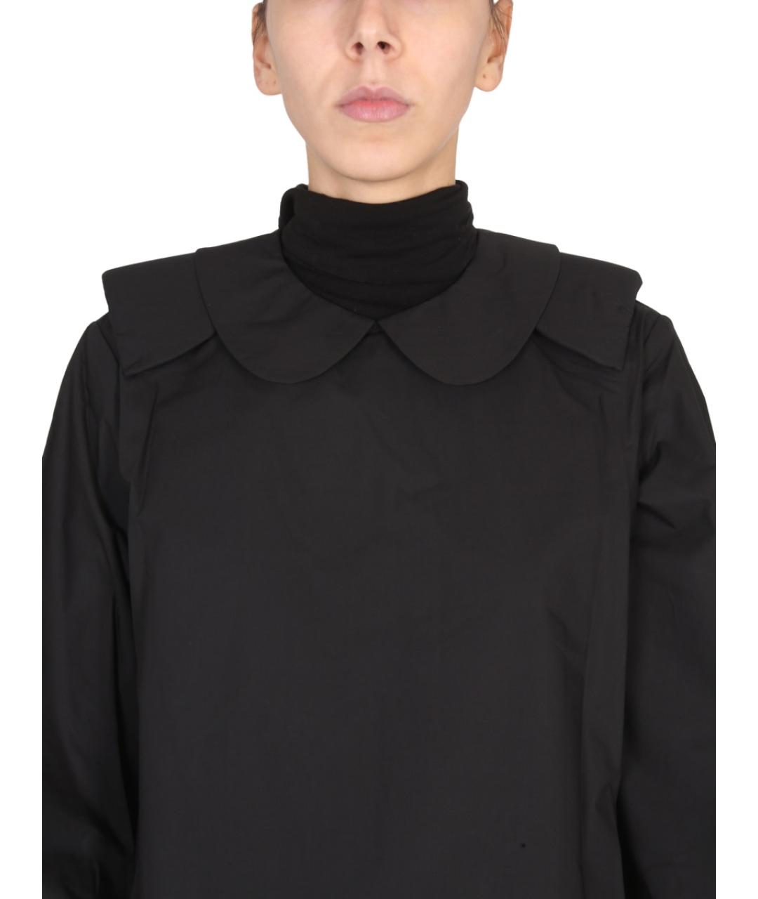 RAF SIMONS Черное хлопковое повседневное платье, фото 4