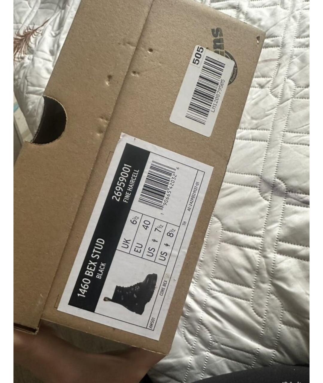 DR. MARTENS Черные кожаные высокие ботинки, фото 4