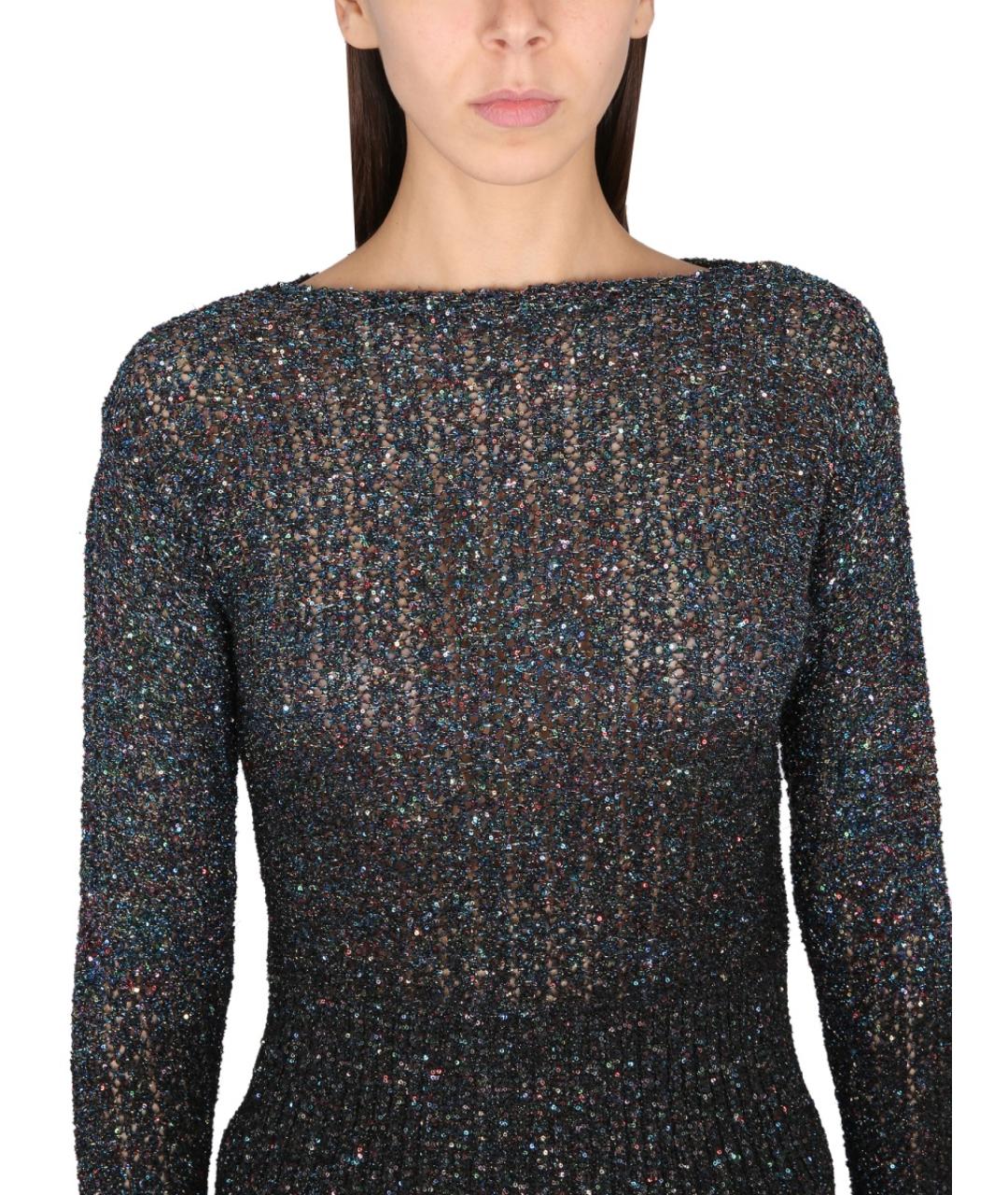 MAISON MARGIELA Черный полиамидовый джемпер / свитер, фото 5