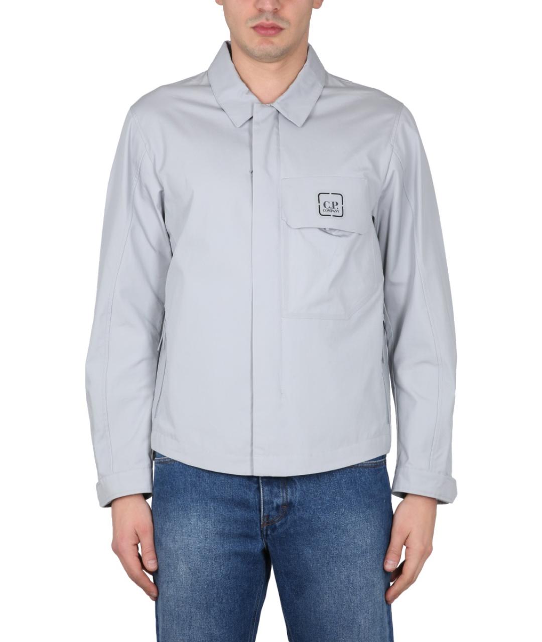 CP COMPANY Серая хлопковая кэжуал рубашка, фото 2