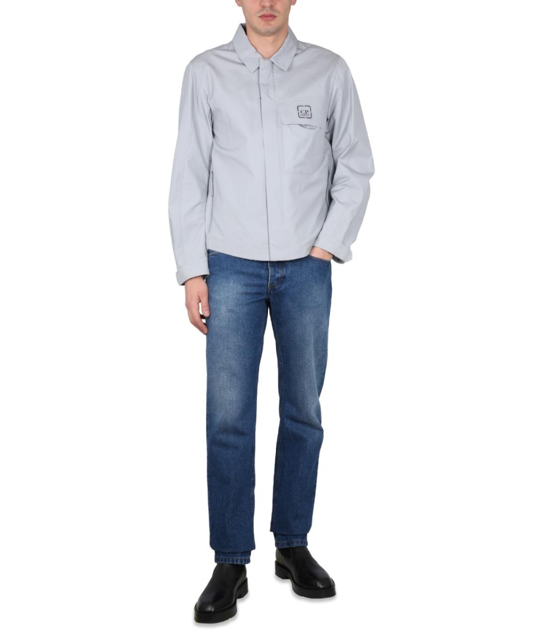 CP COMPANY Серая хлопковая кэжуал рубашка, фото 3