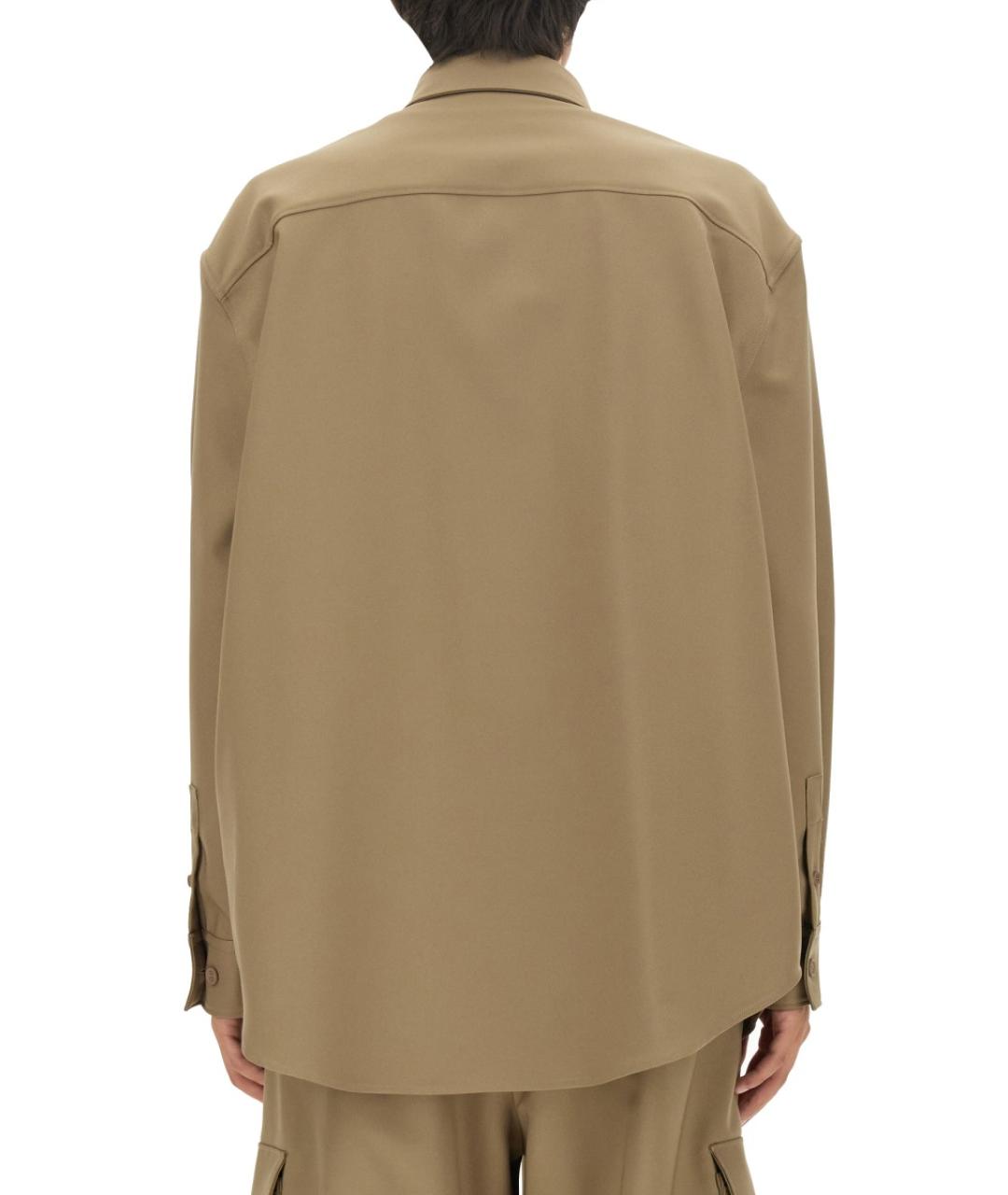 OFF-WHITE Бежевая кэжуал рубашка, фото 4