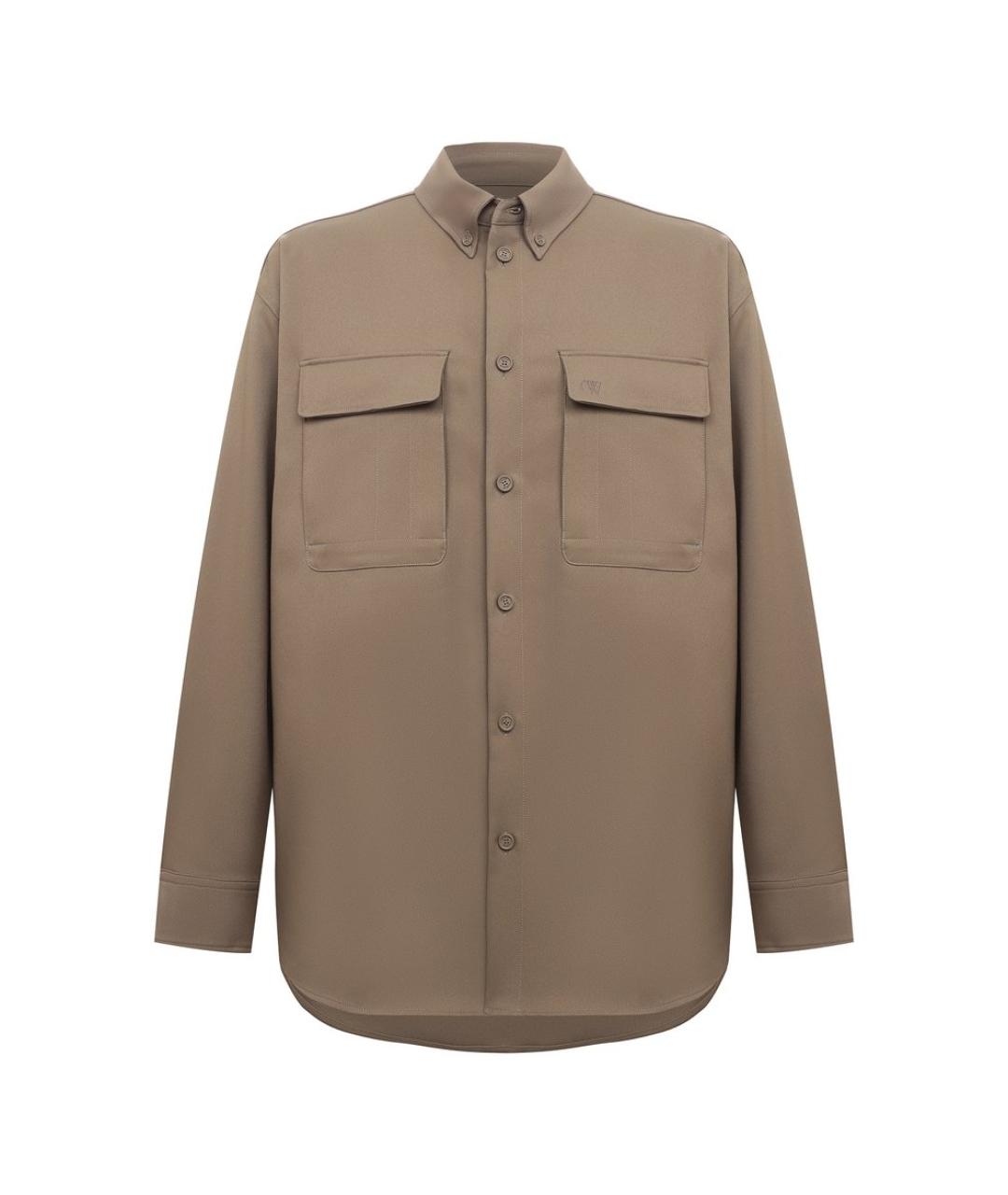 OFF-WHITE Бежевая кэжуал рубашка, фото 1
