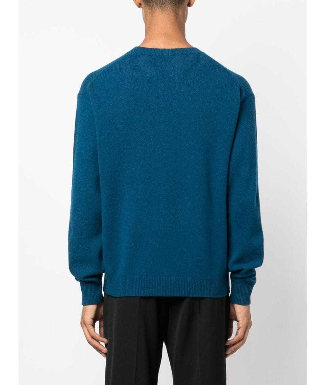 KENZO Бирюзовый шерстяной джемпер / свитер, фото 2