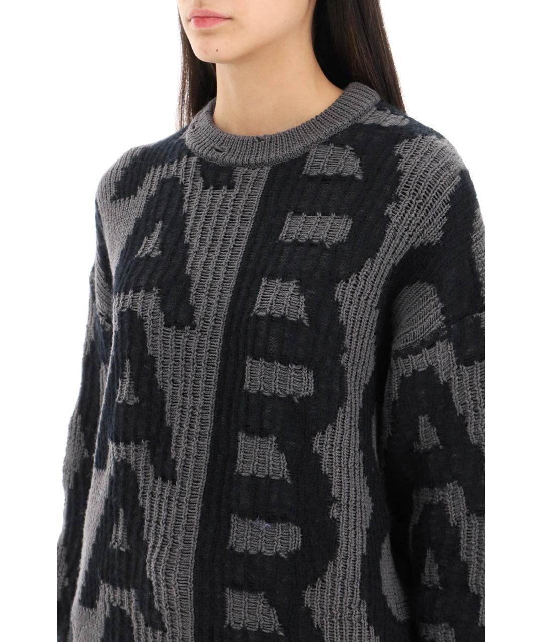 MARC JACOBS Антрацитовый шерстяной джемпер / свитер, фото 4