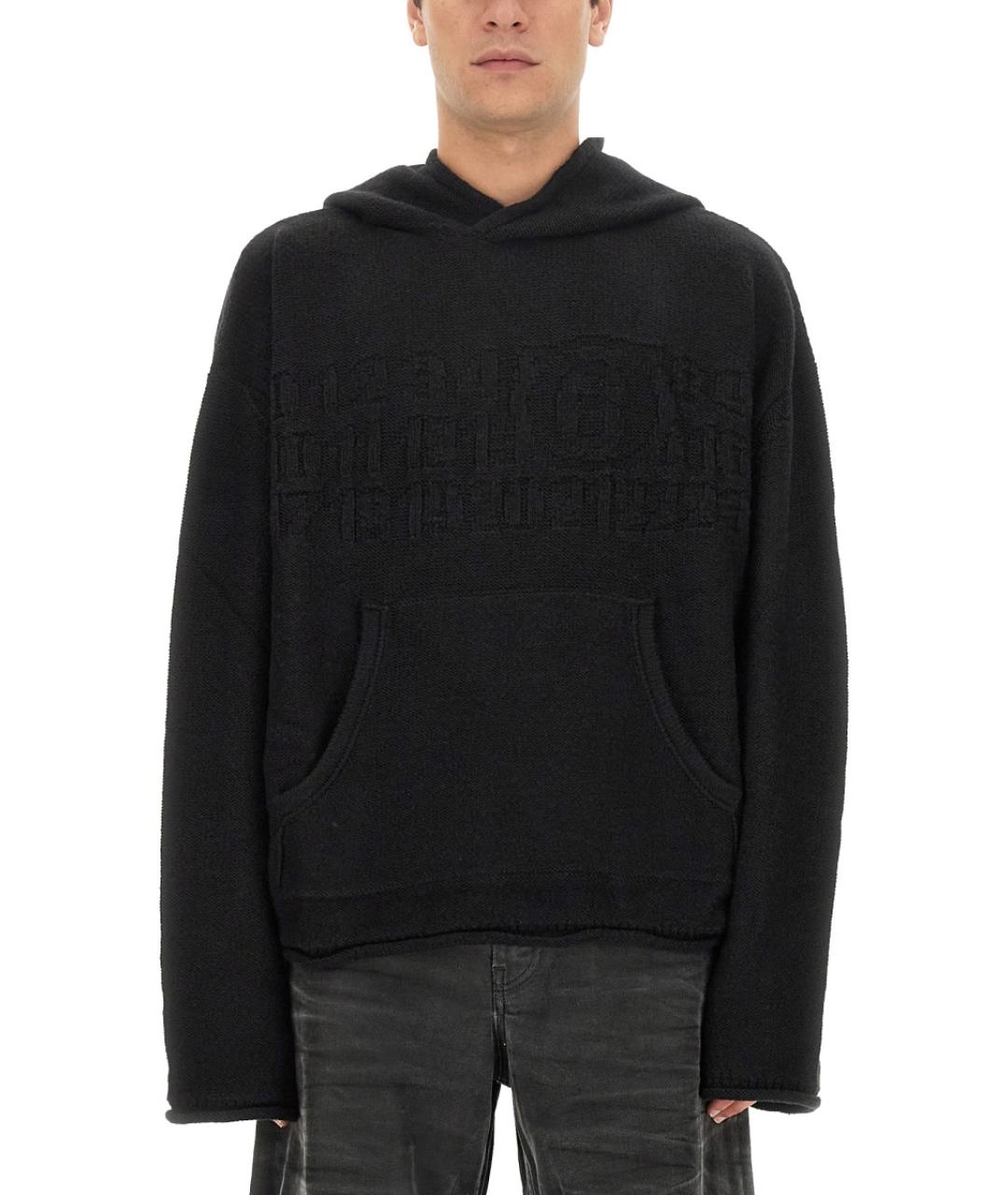 MM6 MAISON MARGIELA Черный шерстяной джемпер / свитер, фото 2