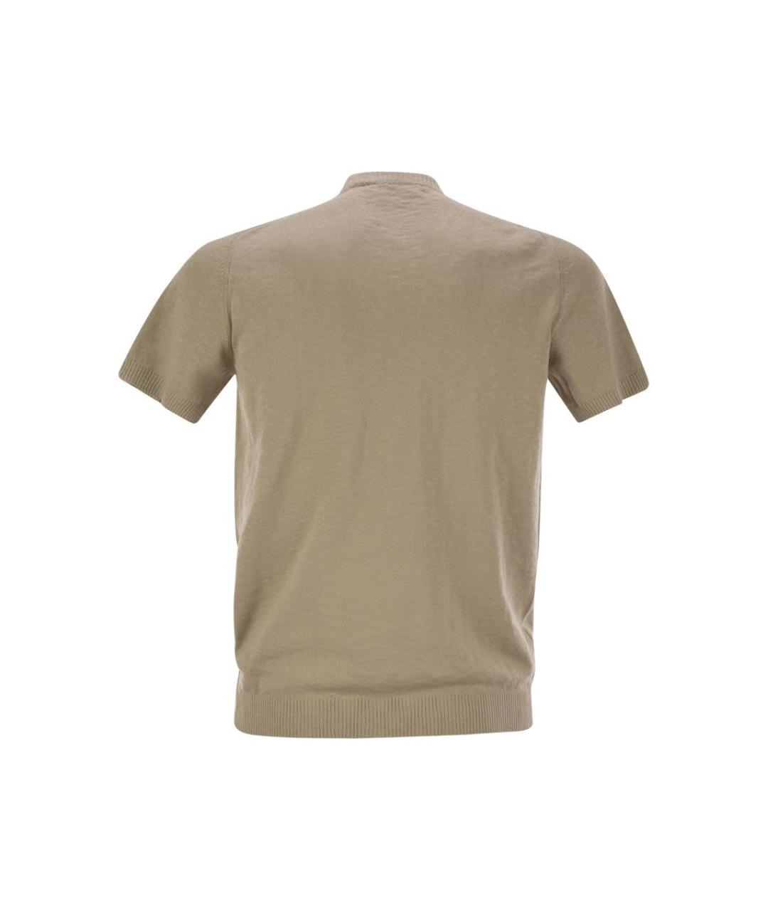 PT TORINO Бежевый хлопковый джемпер / свитер, фото 2