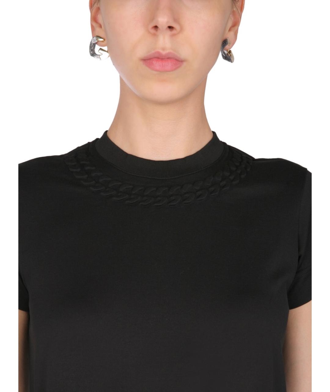 GIVENCHY Черная хлопковая футболка, фото 3