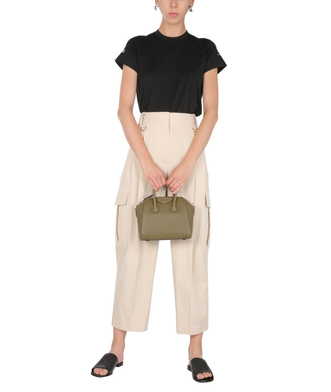 GIVENCHY Черная хлопковая футболка, фото 2