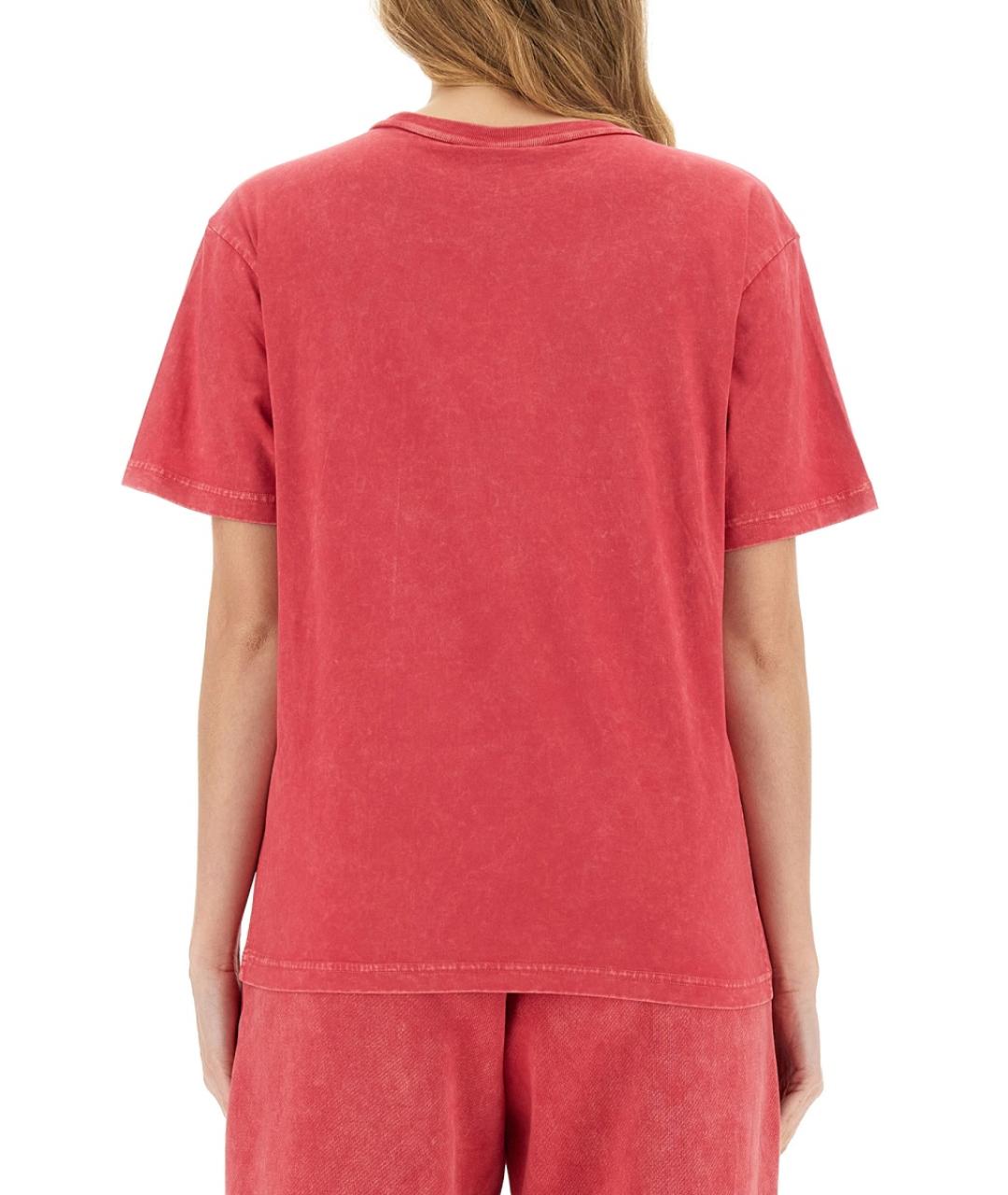 T BY ALEXANDER WANG Розовая хлопковая футболка, фото 3