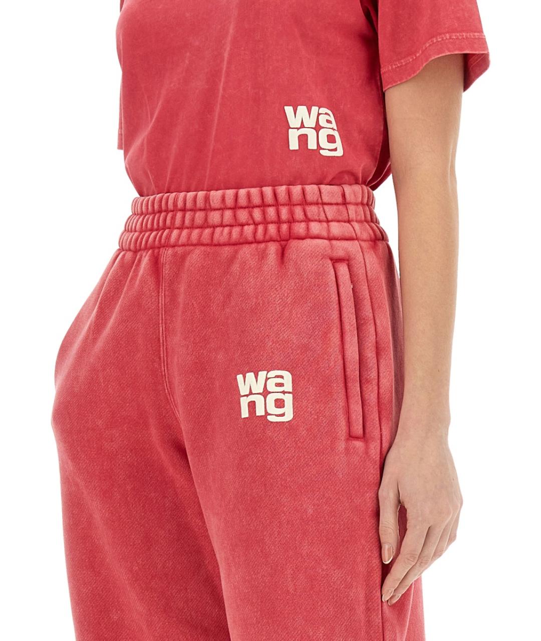 T BY ALEXANDER WANG Розовая хлопковая футболка, фото 4