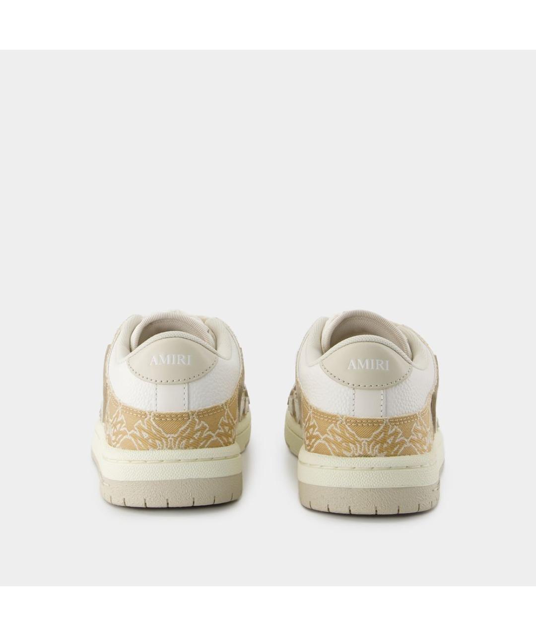 AMIRI Коричневые кожаные кроссовки, фото 3