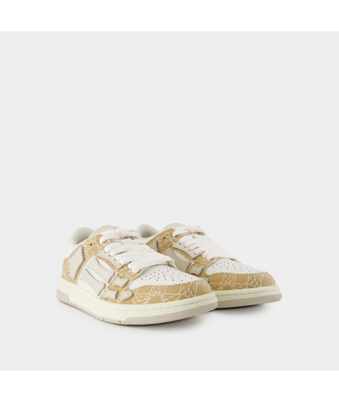 AMIRI Коричневые кожаные кроссовки, фото 2