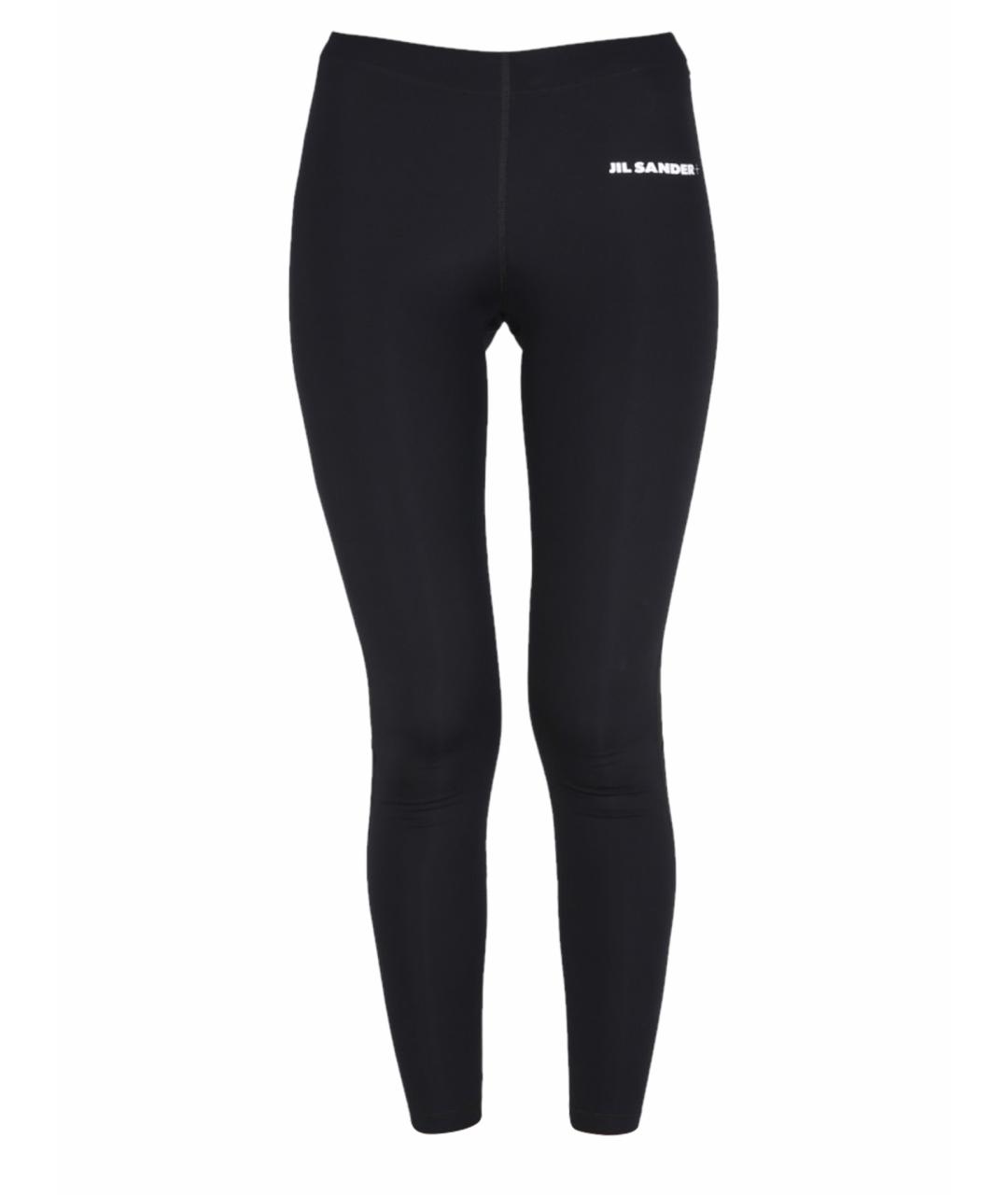 JIL SANDER Черные полиамидовые леггинсы и велосипедки, фото 1