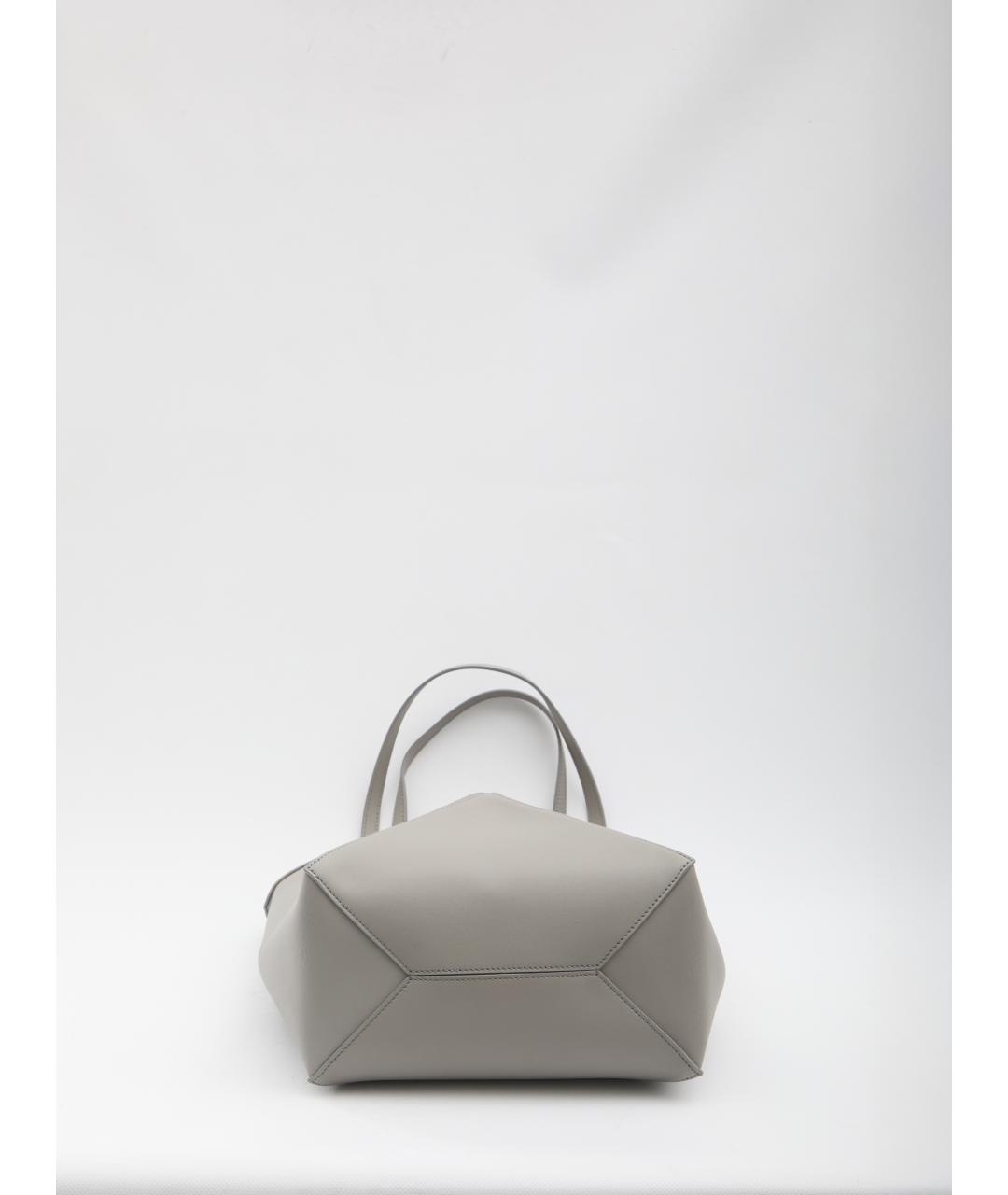 LOEWE Серая кожаная сумка тоут, фото 4