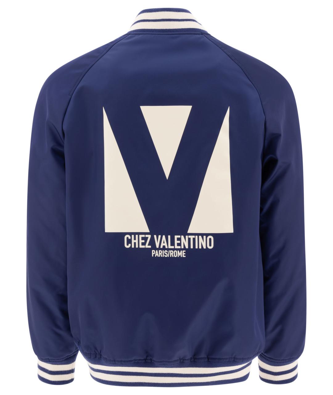 VALENTINO Синяя полиамидовая куртка, фото 2