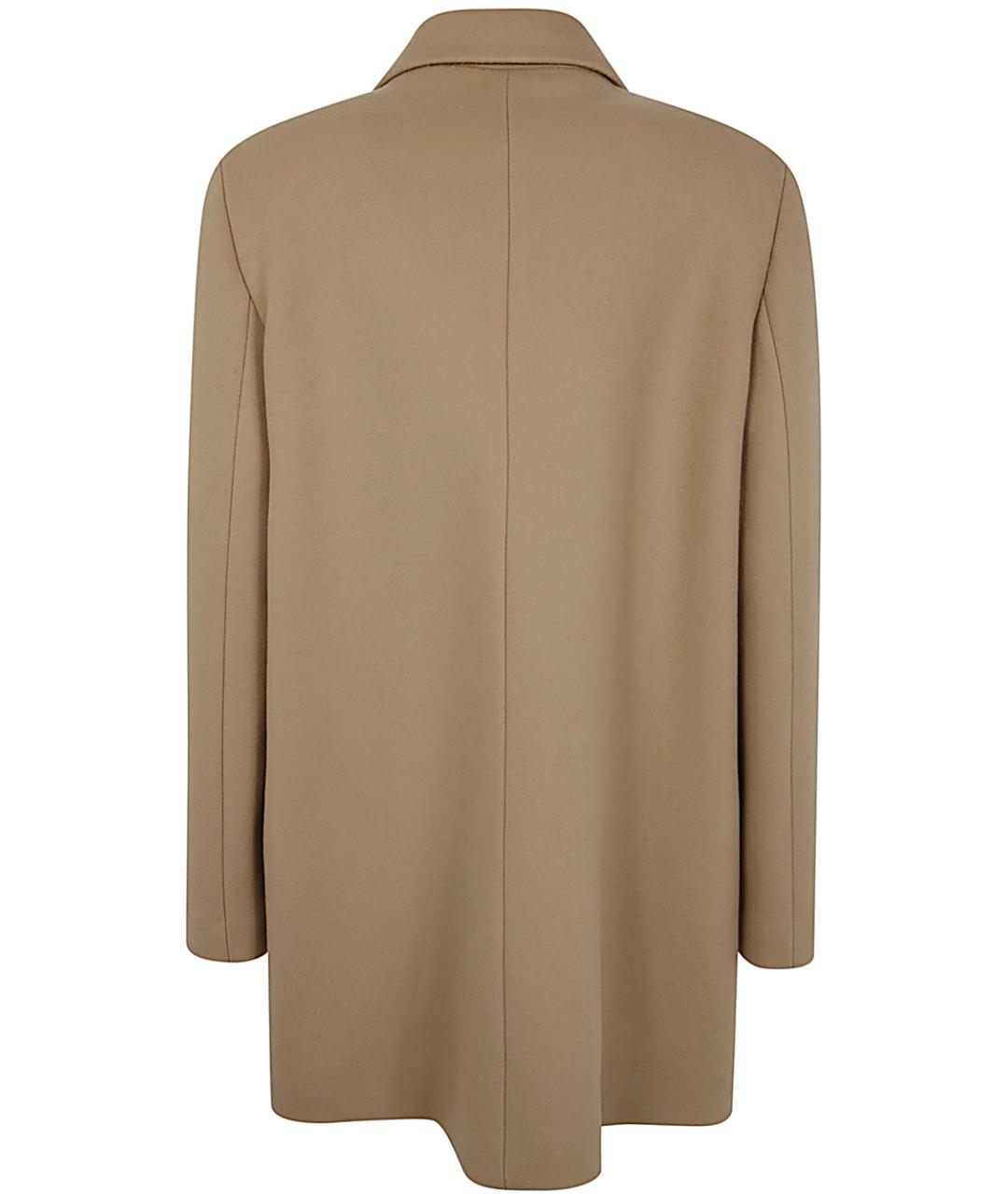 JIL SANDER Бежевое шерстяное пальто, фото 2