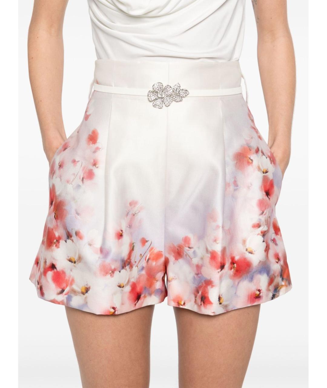 ZIMMERMANN Мульти шелковые шорты, фото 2