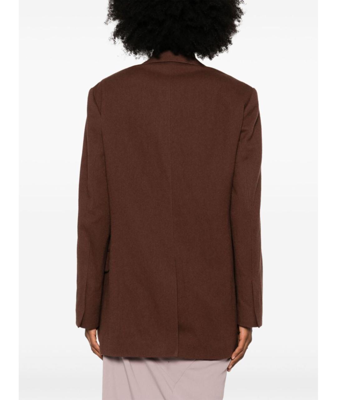 DRIES VAN NOTEN Коричневый шерстяной жакет/пиджак, фото 3