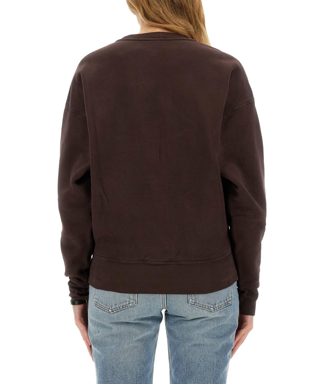 SAINT LAURENT Коричневый хлопковый джемпер / свитер, фото 4